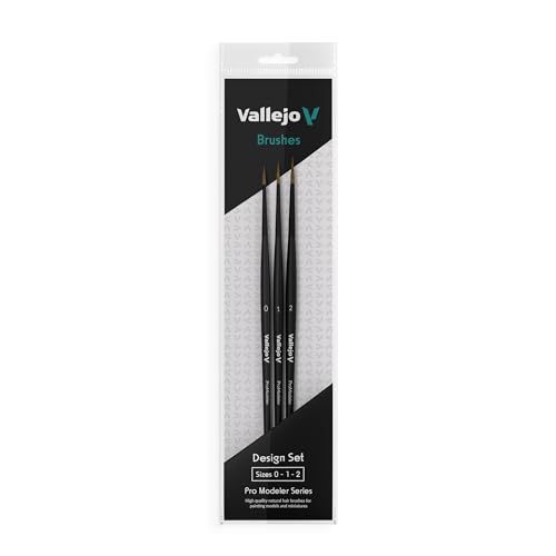 Vallejo Pro Modeler Pinsel, Design Set 0-1-2 von Vallejo