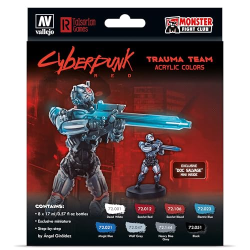 Vallejo - Farb-Set, Cyberpunk, Traum Team, Doc Salvage - Plastikmodell, Hobby, Farben Vallejo - Farb-Set, Cyberpunk, Traum Team, Doc Salvage - Plastikmodell, Hobby, Farben von Vallejo