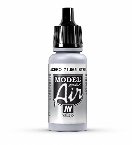 Vallejo Model Air Acrylfarbe, 17 ml Metallic Steel Vallejo Model Air Acrylfarbe, 17 ml Metallic Steel von Vallejo