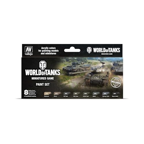 Vallejo VAL70245 Farb-Set, World of Tanks, Mehrfarbig, 1 Count (Pack of 1) von Vallejo