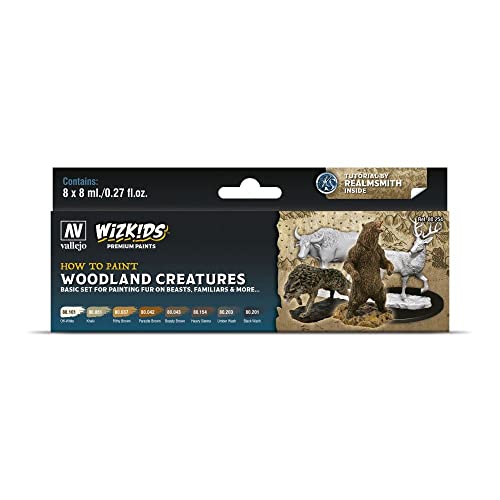 Farb-Set, WizKids Woodland Creatures, 8 x 8 ml von Acrylicos Vallejo