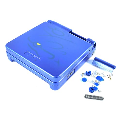 GBASP Extra DIY Gehäuse Schalen Dunkelblau Ersatz für Gameboy Advance GBA SP Handkonsole für Kyogre Edition Außengehäuse Rückseite Abdeckung mit Knöpfen, Schrauben, Aufkleber, Lochstopfen GBASP Extra DIY Gehäuse Schalen Dunkelblau Ersatz für Gameboy Advance GBA SP Handkonsole für Kyogre Edition Außengehäuse Rückseite Abdeckung mit Knöpfen, Schrauben, Aufkleber, Lochstopfen von Valley Of The Sun