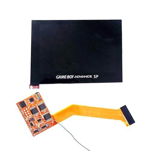 GBASP IP-Display-Mod Kit erhellen Bildschirm Modul V3 Ersatz, für Gameboy Advance GBA SP Handheld Spielkonsole, 8 Helligkeitsstufen, OSD-Menü, mehrere Modi, 100 % passgenau, vollständige Abdeckung von Valley Of The Sun