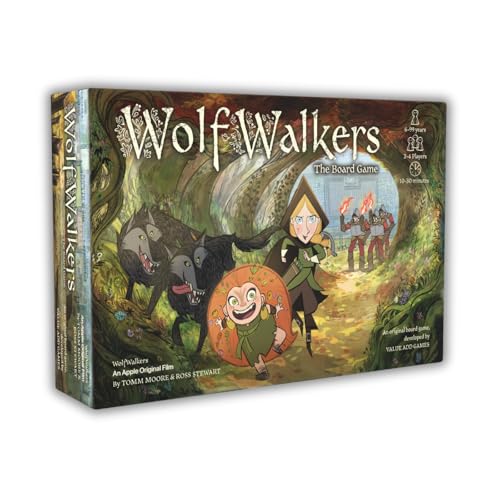 WolfWalkers – The Board Game | Family Adventure Board Game | Based on The Film | Ages 6+ | Cooperative & Competitive Modes | Beautifully Illustrated with Custom Game Pieces von Value Add Games more than just games