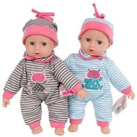 Babypuppe weich mehrfarbig 26cm 2fach sortiert Babypuppe weich mehrfarbig 26cm 2fach sortiert von Van Manen