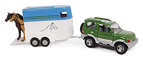 Van Manen 2-Play Traffic Die Cast Geländewagen mit Pferdeanhänger, 2 Pferden - 521516 Van Manen 2-Play Traffic Die Cast Geländewagen mit Pferdeanhänger, 2 Pferden - 521516 von Van Manen