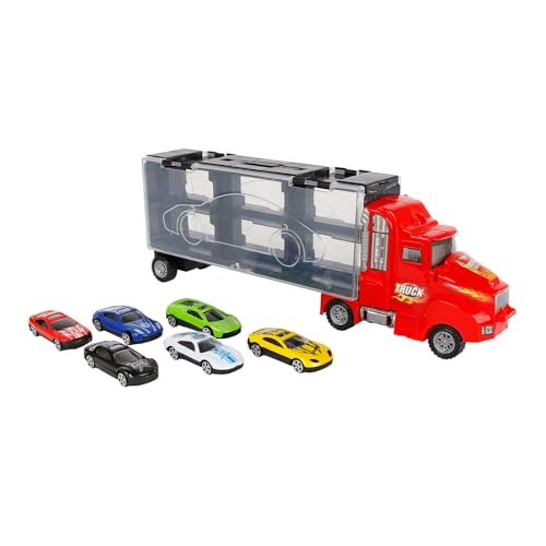 Van Manen Roadstar Roadblasters Truck mit 6 Autos und Schießfunktion 36cm, Spielzeug für Kinder, 540529 von Van Manen