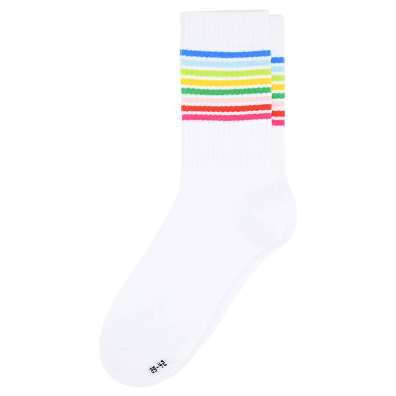 1 Paar Herren Tennissocken mit bunten Ringeln von VanVaan