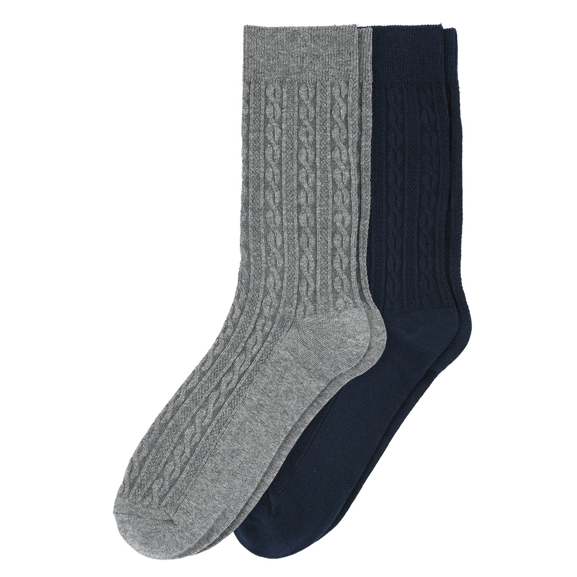 2 Paar Herren Socken mit Zopfmuster 2 Paar Herren Socken mit Zopfmuster von VanVaan
