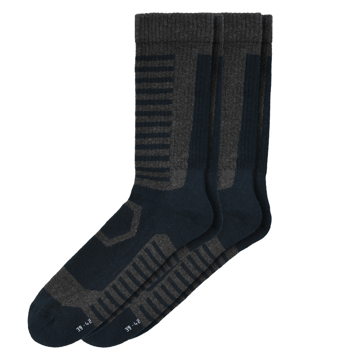 2 Paar Herren Trekking-Socken mit Streifen von VanVaan