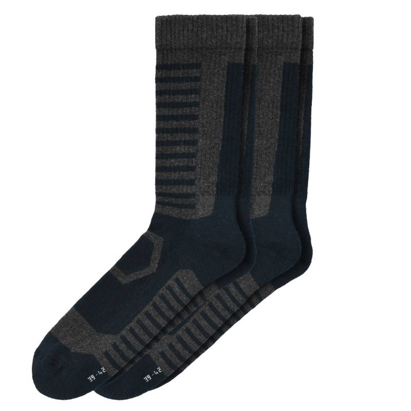 2 Paar Herren Trekking-Socken mit Streifen von VanVaan