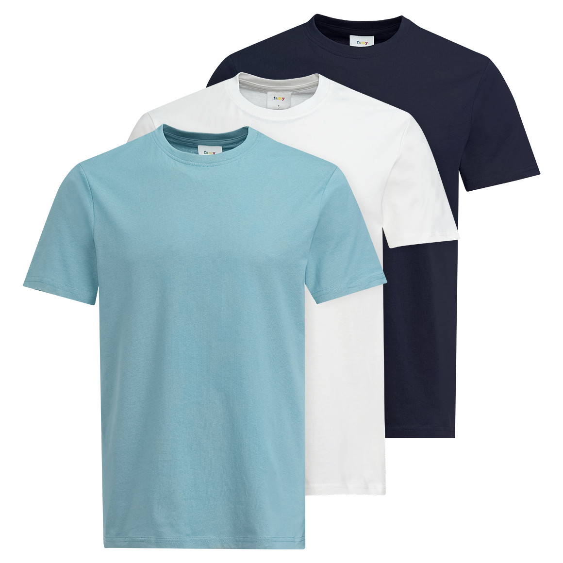 3 Herren T-Shirts im Basic-Look 3 Herren T-Shirts im Basic-Look von VanVaan