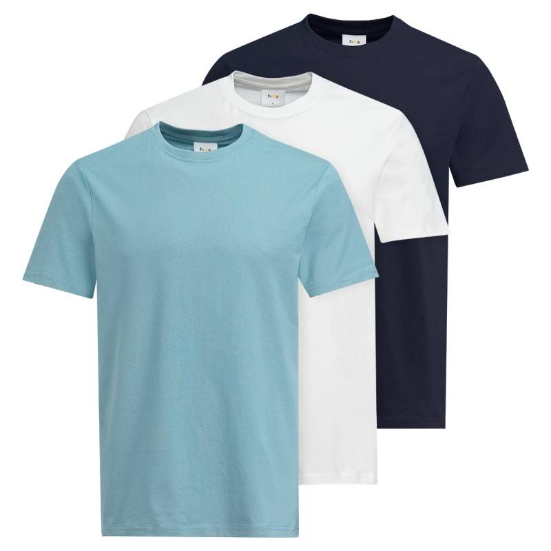 3 Herren T-Shirts im Basic-Look von VanVaan