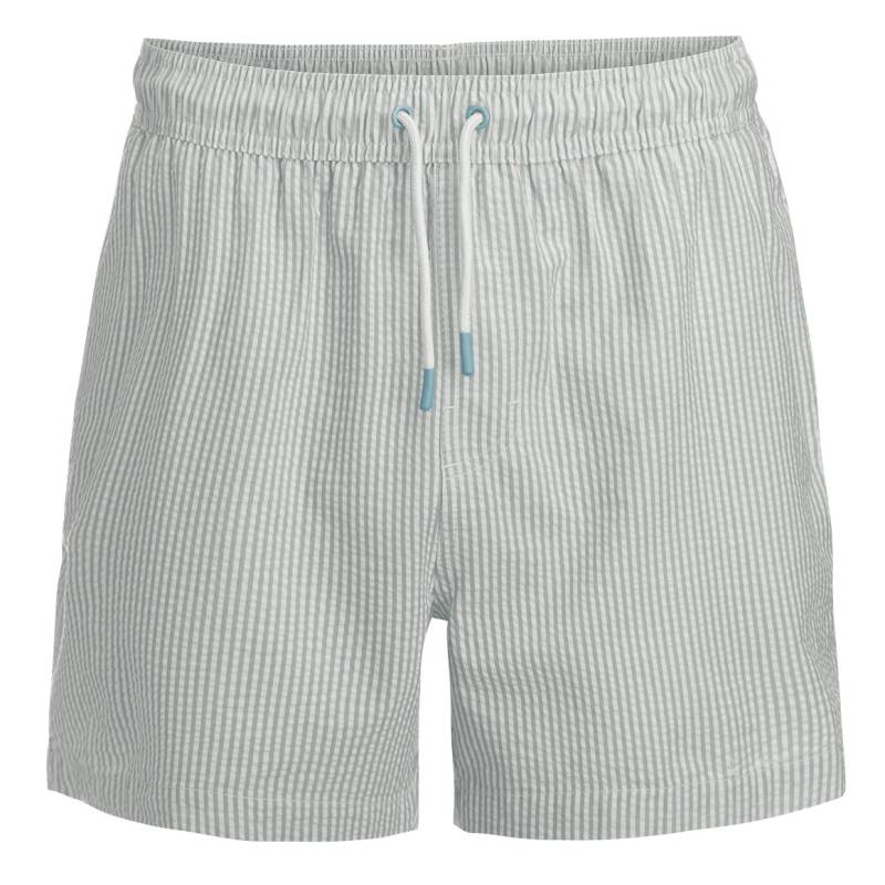 Herren Badeshorts mit Seersucker-Streifen von VanVaan