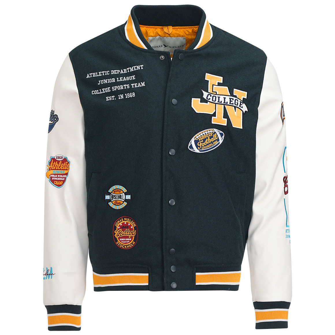 Herren College-Jacke mit Applikationen Herren College-Jacke mit Applikationen von VanVaan