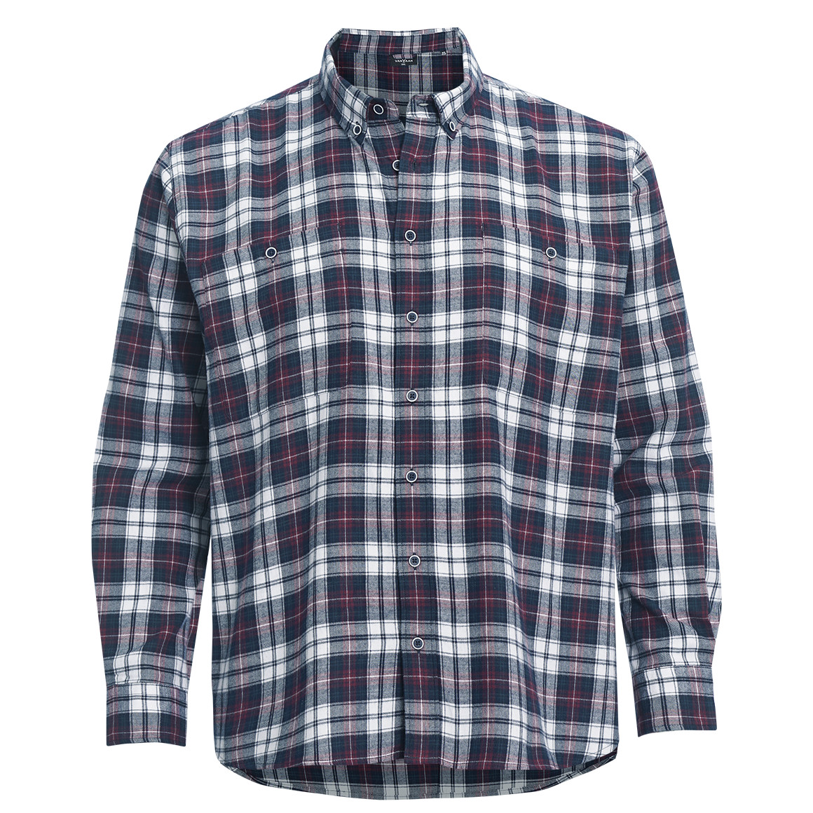 Herren Flanellhemd in Regular Fit von VanVaan