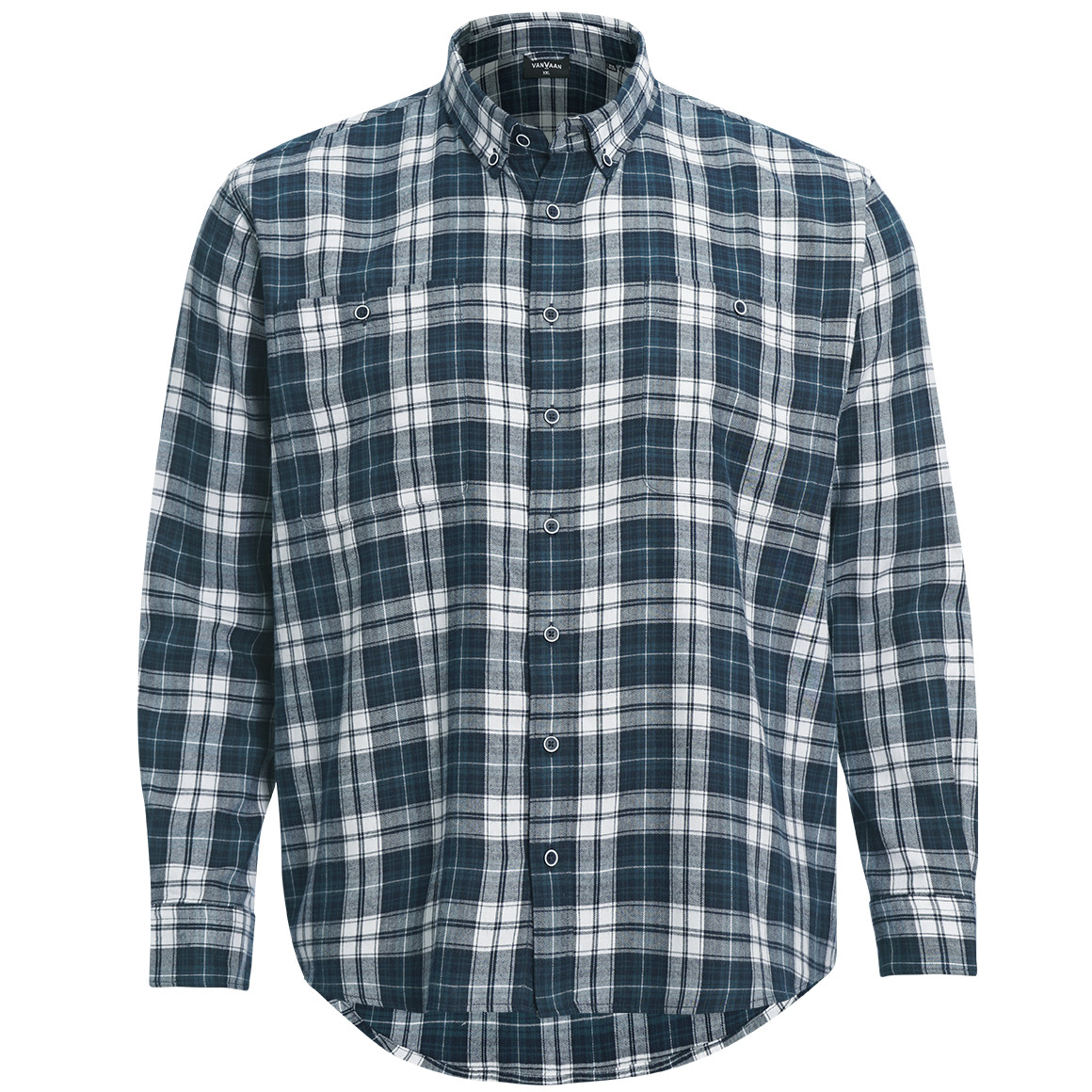 Herren Flanellhemd mit Karo-Muster von VanVaan