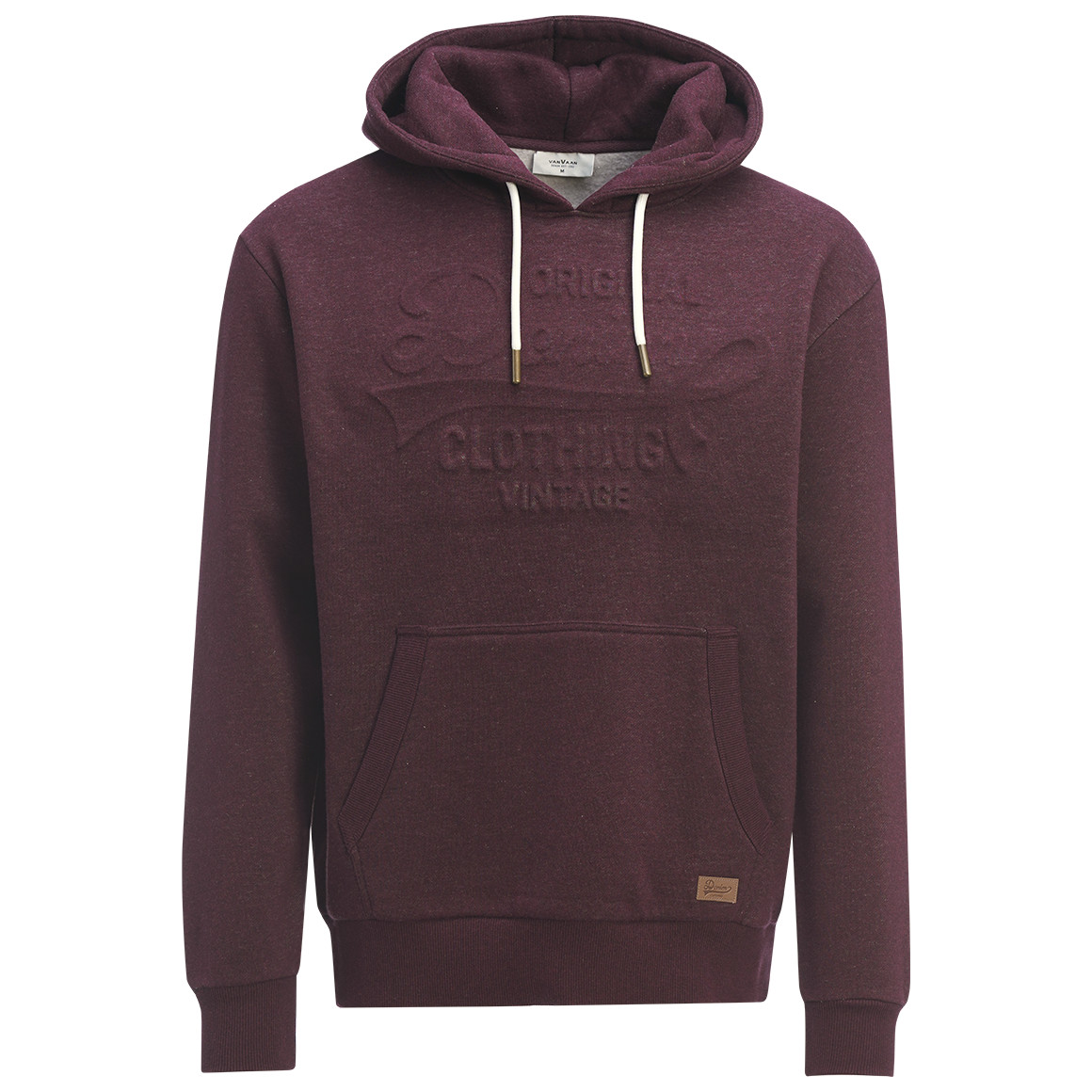 Herren Hoodie mit geprägtem Schriftzug von VanVaan
