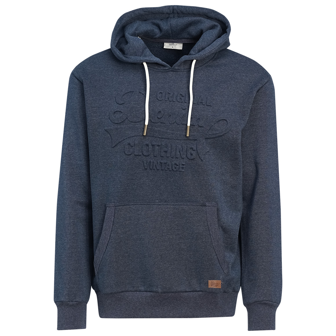 Herren Hoodie mit geprägtem Schriftzug von VanVaan