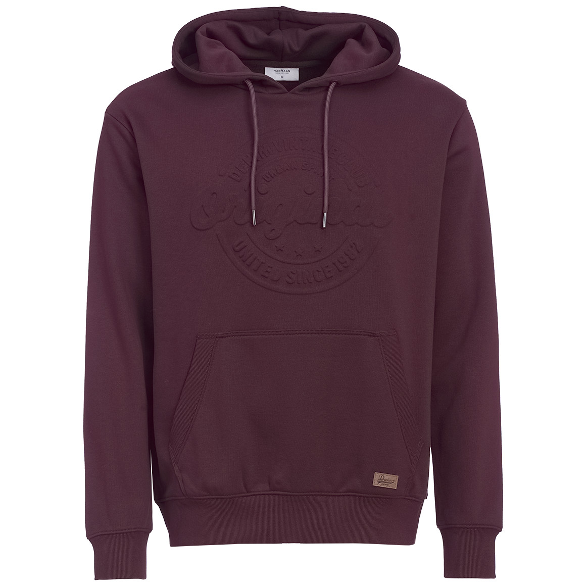 Herren Hoodie mit geprägtem Schriftzug Herren Hoodie mit geprägtem Schriftzug von VanVaan