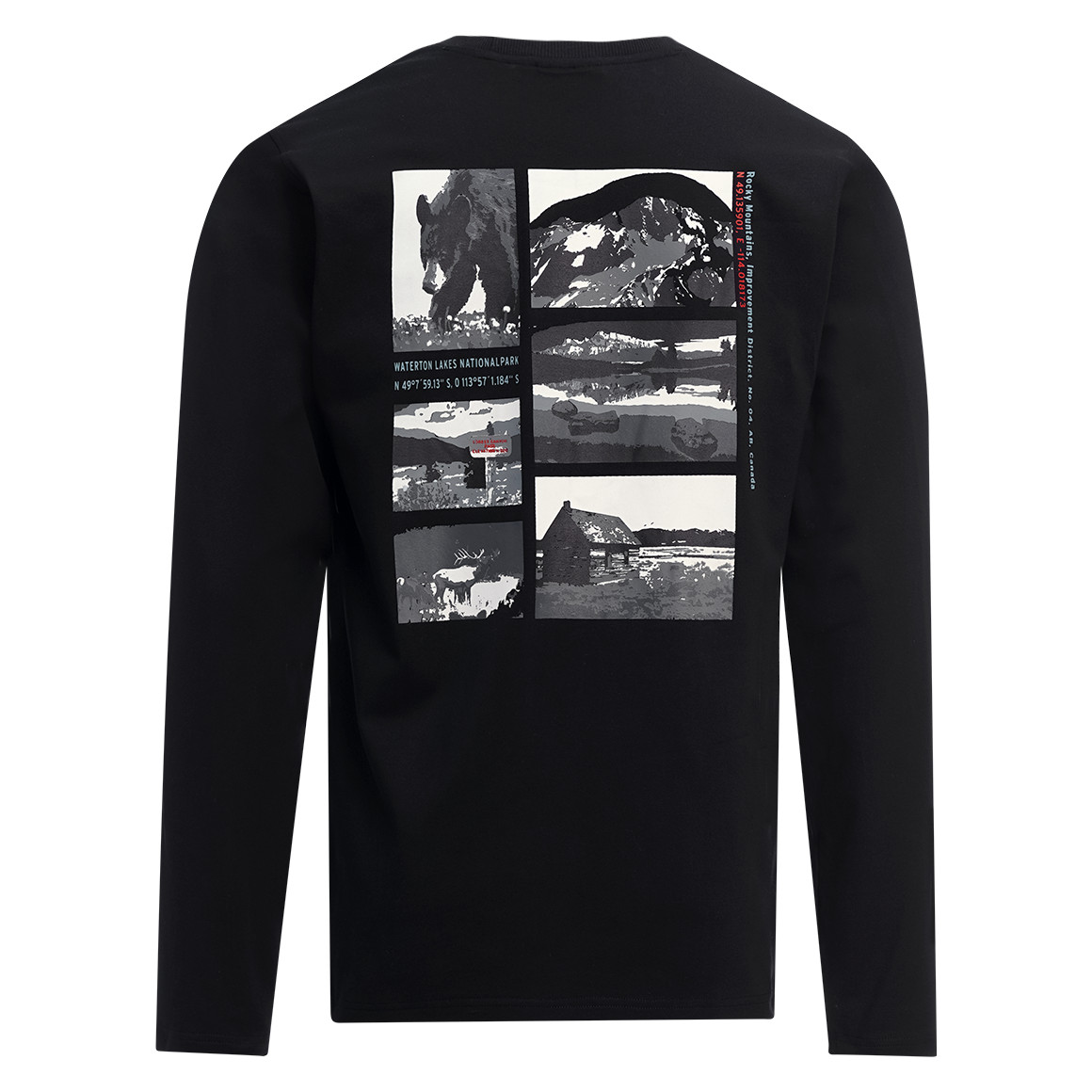 Herren Langarmshirt mit Rücken-Print von VanVaan