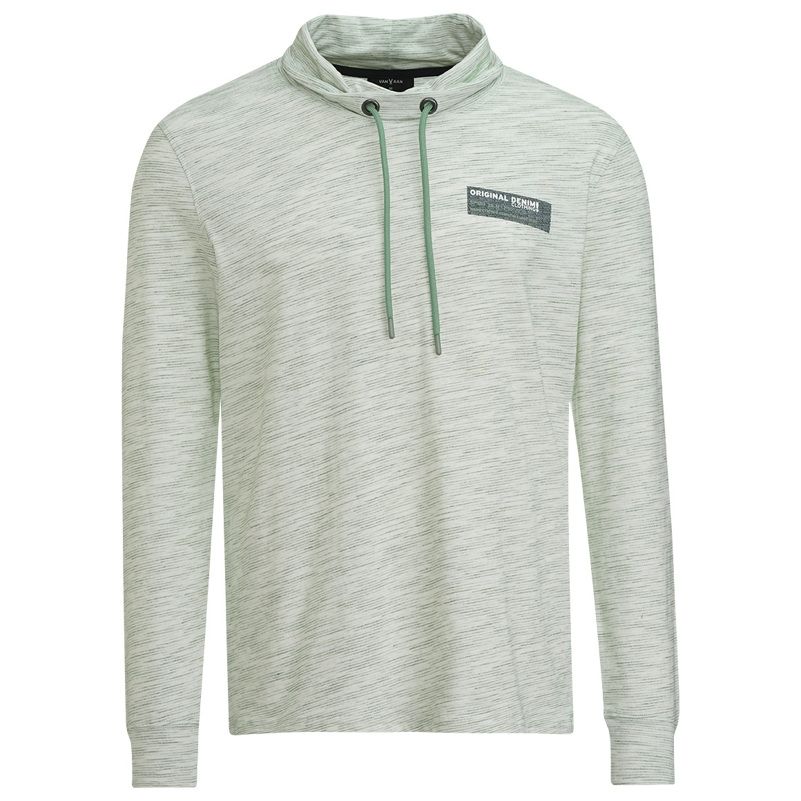 Herren Langarmshirt mit Schalkragen von VanVaan