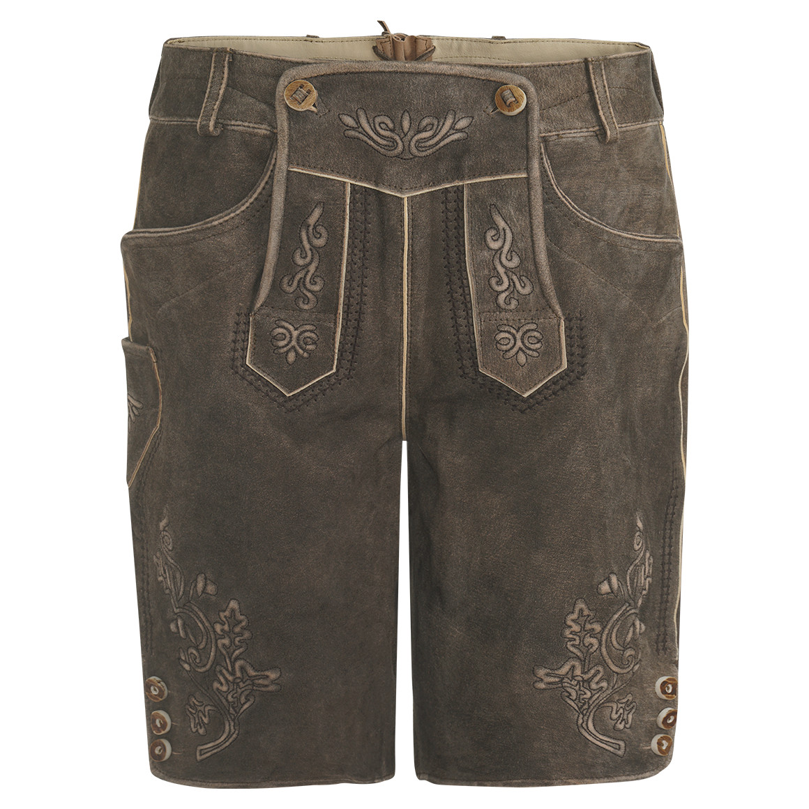 Herren Lederhose mit Stickereien von VanVaan