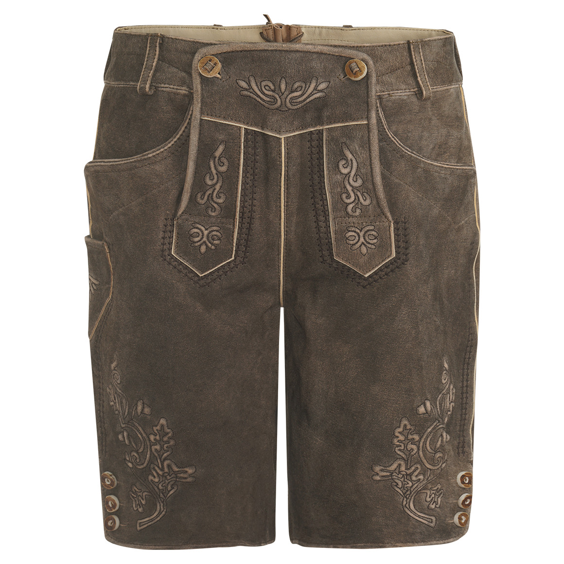 Herren Lederhose mit Stickereien von VanVaan