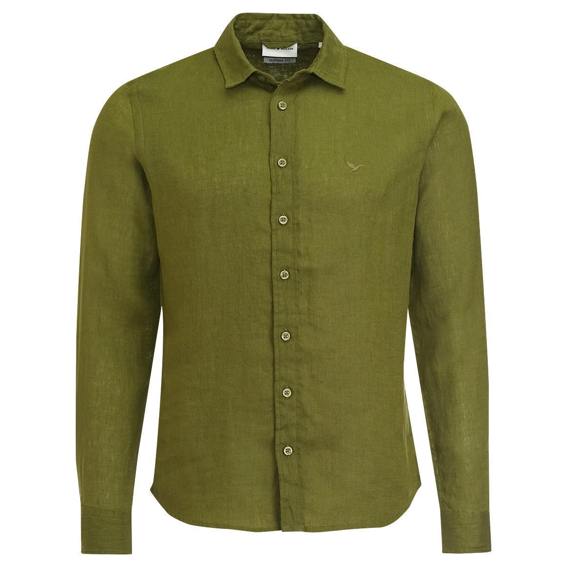 Herren Leinen-Hemd in Unifarben von VanVaan