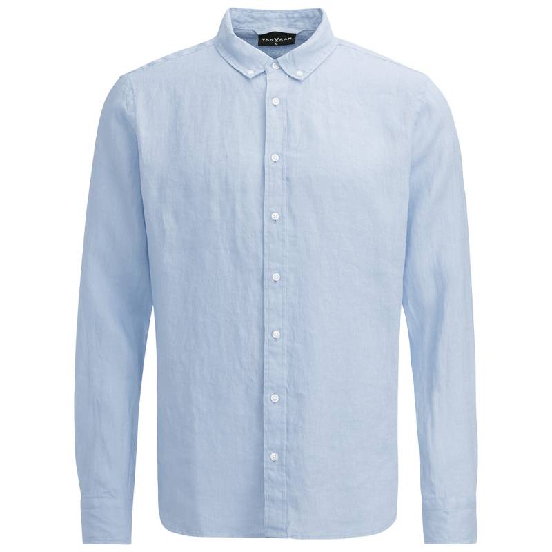 Herren Leinen-Hemd mit Button-Down-Kragen von VanVaan