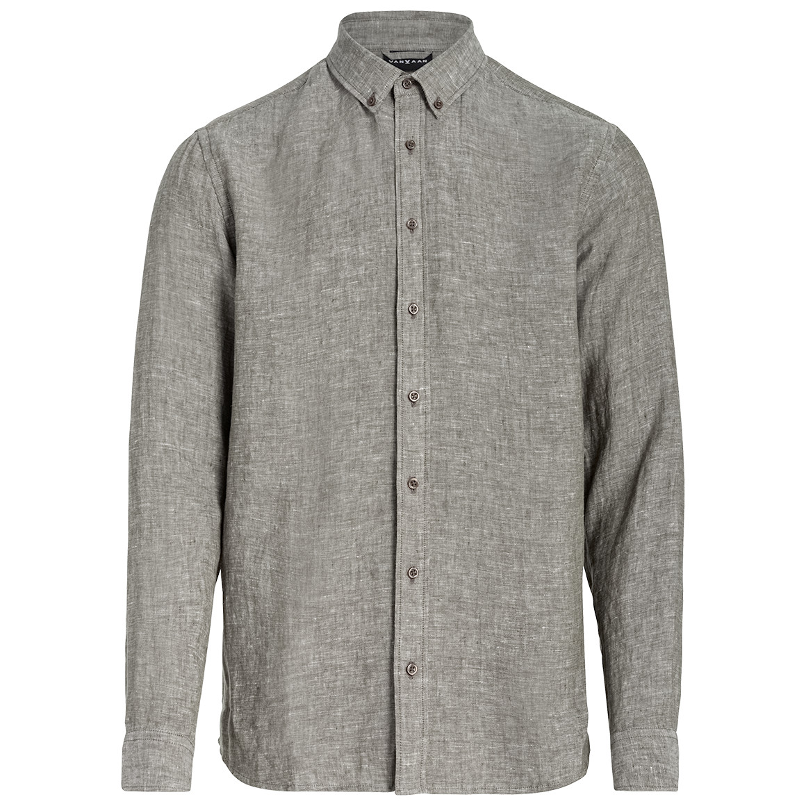 Herren Leinen-Hemd mit Button-Down-Kragen von VanVaan