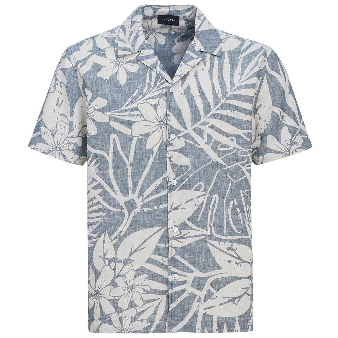 Herren Leinen-Hemd mit kurzen Ärmeln von VanVaan