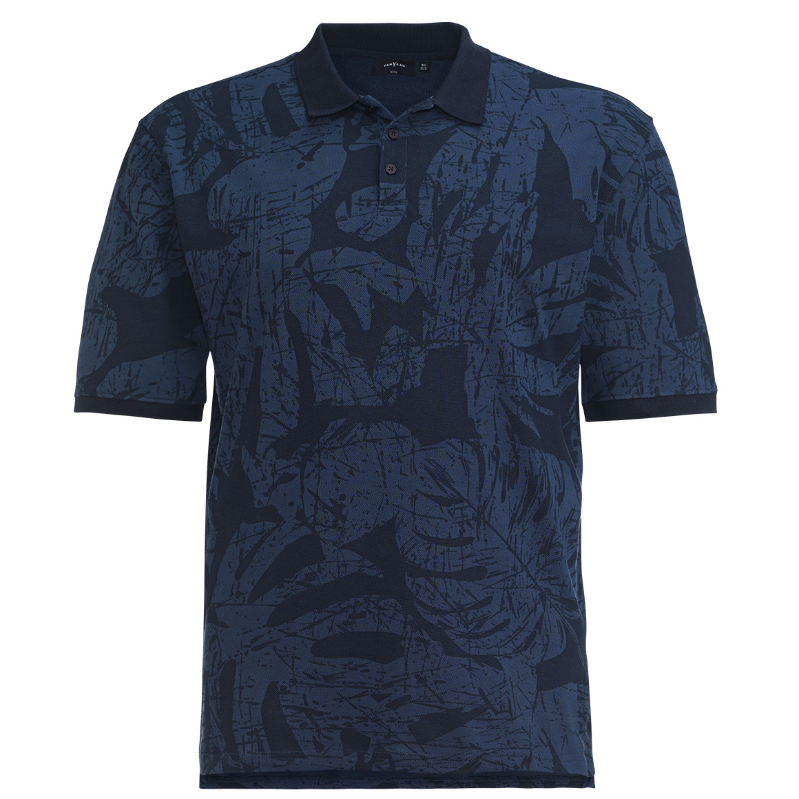Herren Poloshirt mit Allover-Muster von VanVaan