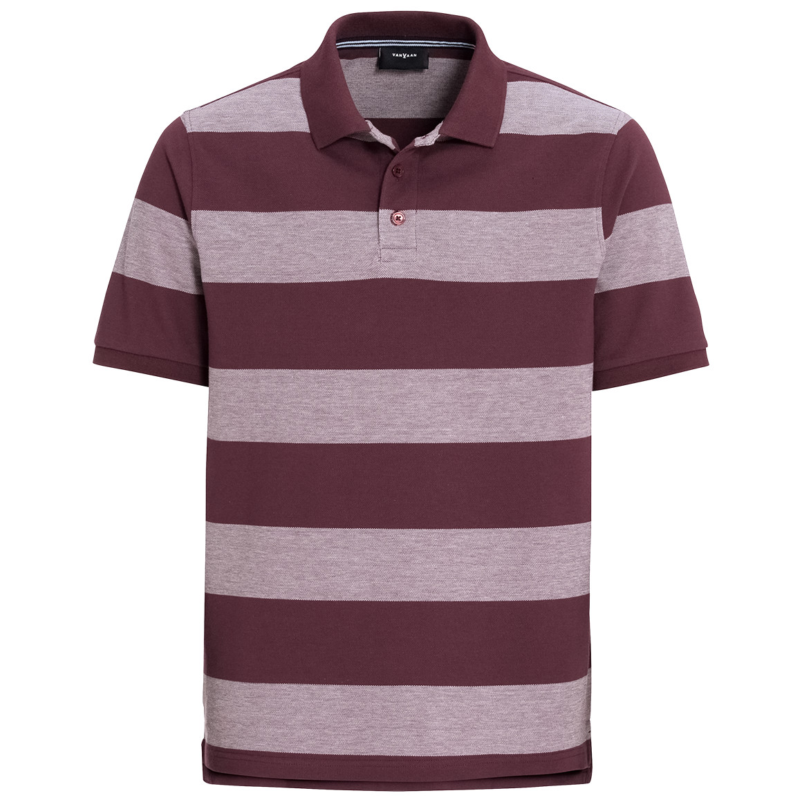 Herren Poloshirt mit breiten Streifen von VanVaan
