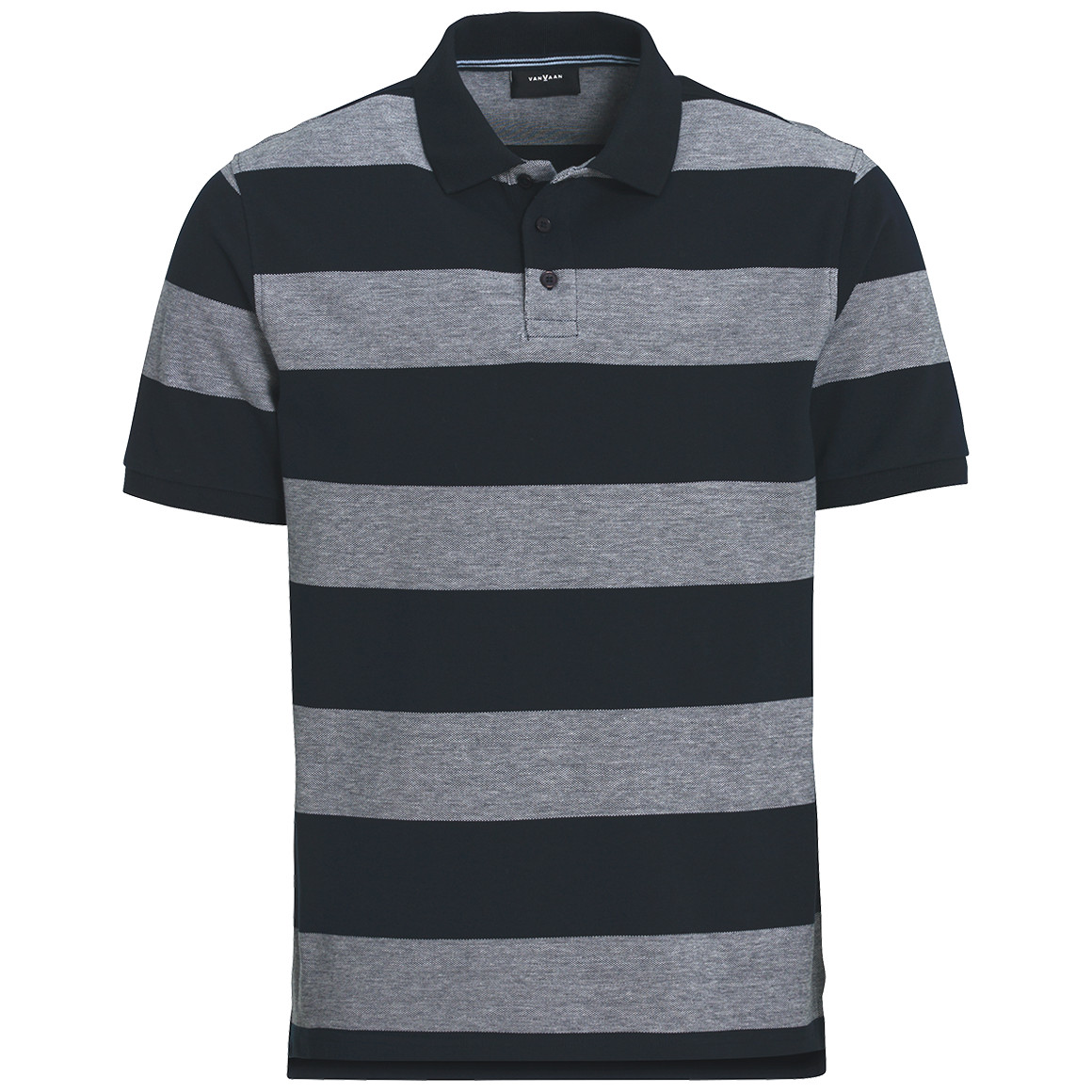 Herren Poloshirt mit breiten Streifen von VanVaan