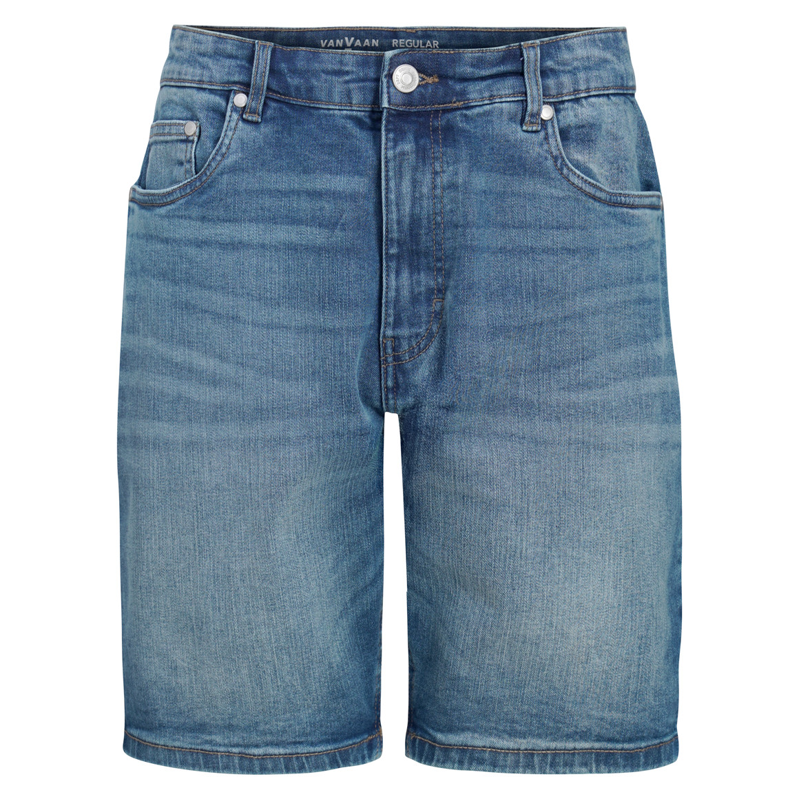 Herren Regular-Jeansshorts in Denim-Optik von VanVaan