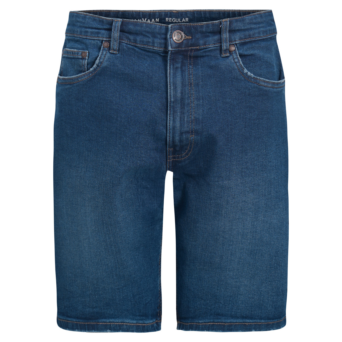 Herren Regular Jeansshorts in Denim-Optik von VanVaan