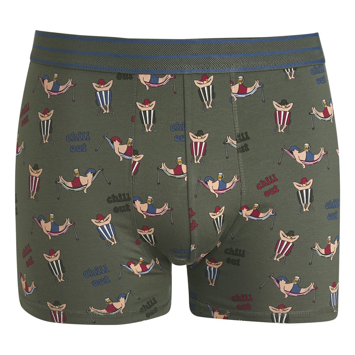 Herren Retroshorts mit Liegestuhl-Print von VanVaan