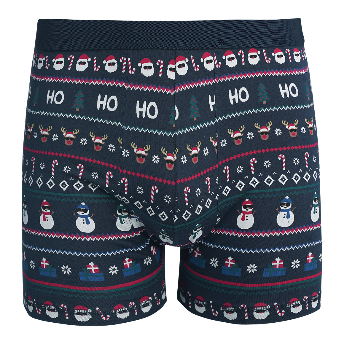 Herren Retroshorts mit Weihnachts-Allover von VanVaan