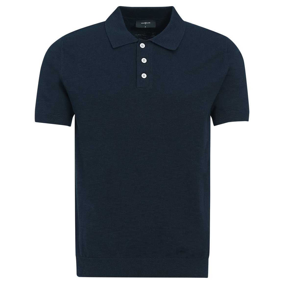 Herren Strick-Poloshirt aus Baumwolle von VanVaan