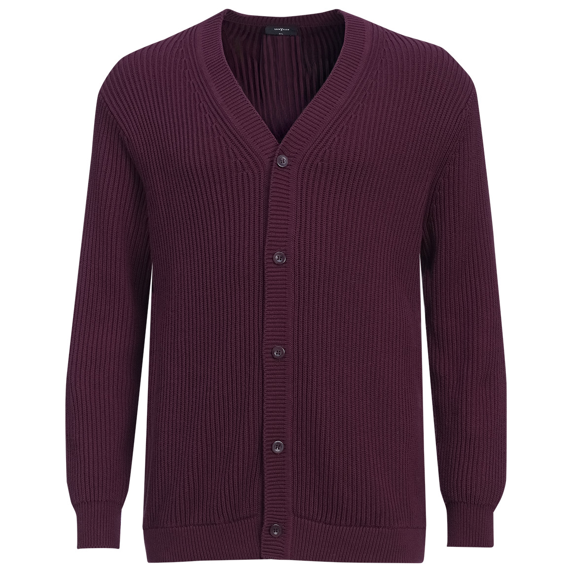 Herren Strickjacke aus Rippstrick von VanVaan