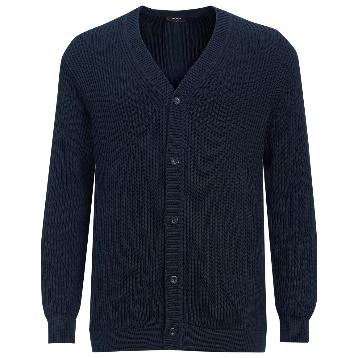 Herren Strickjacke aus Rippstrick von VanVaan