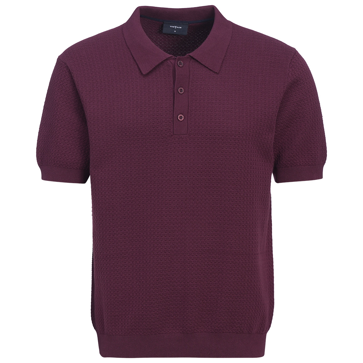 Herren Strickpoloshirt aus Baumwolle von VanVaan