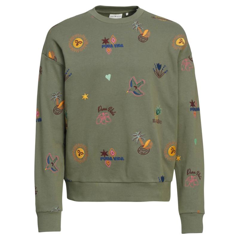 Herren Sweatshirt mit Allover-Stickerei von VanVaan