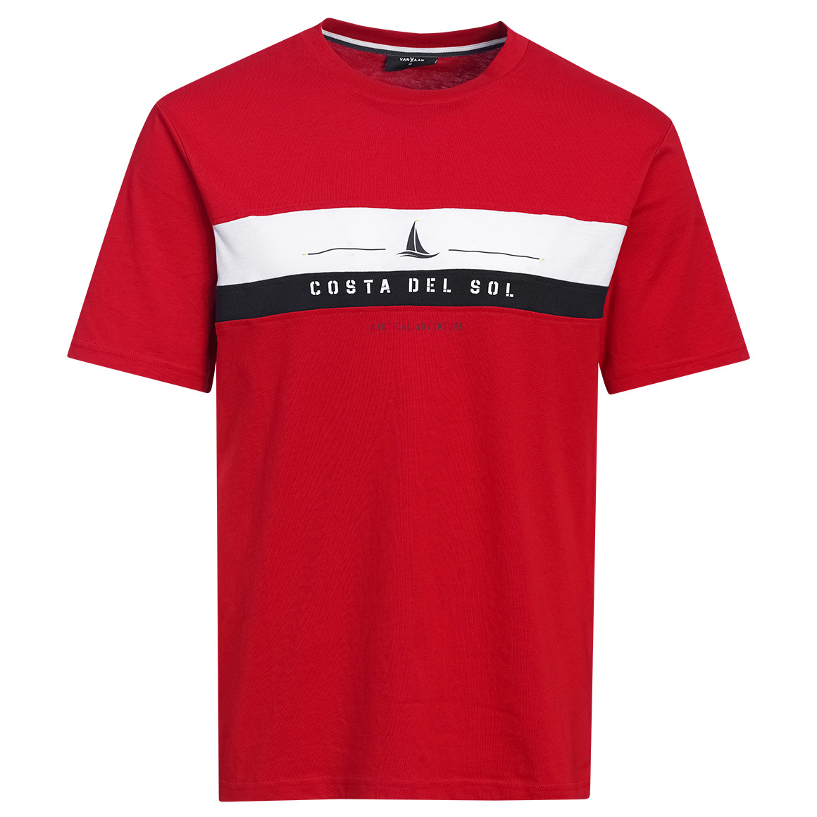 Herren T-Shirt mit Farbteiler von VanVaan