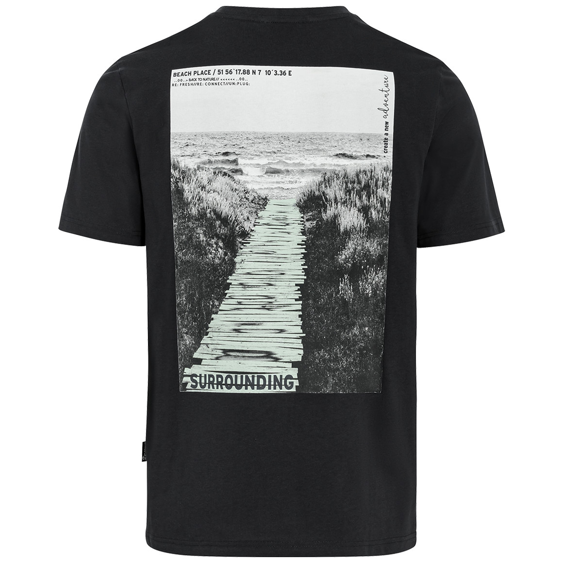 Herren T-Shirt mit Rücken-Print von VanVaan