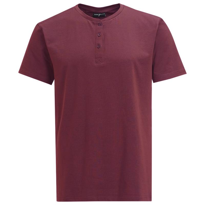 Herren T-Shirt mit Serafino-Ausschnitt von VanVaan