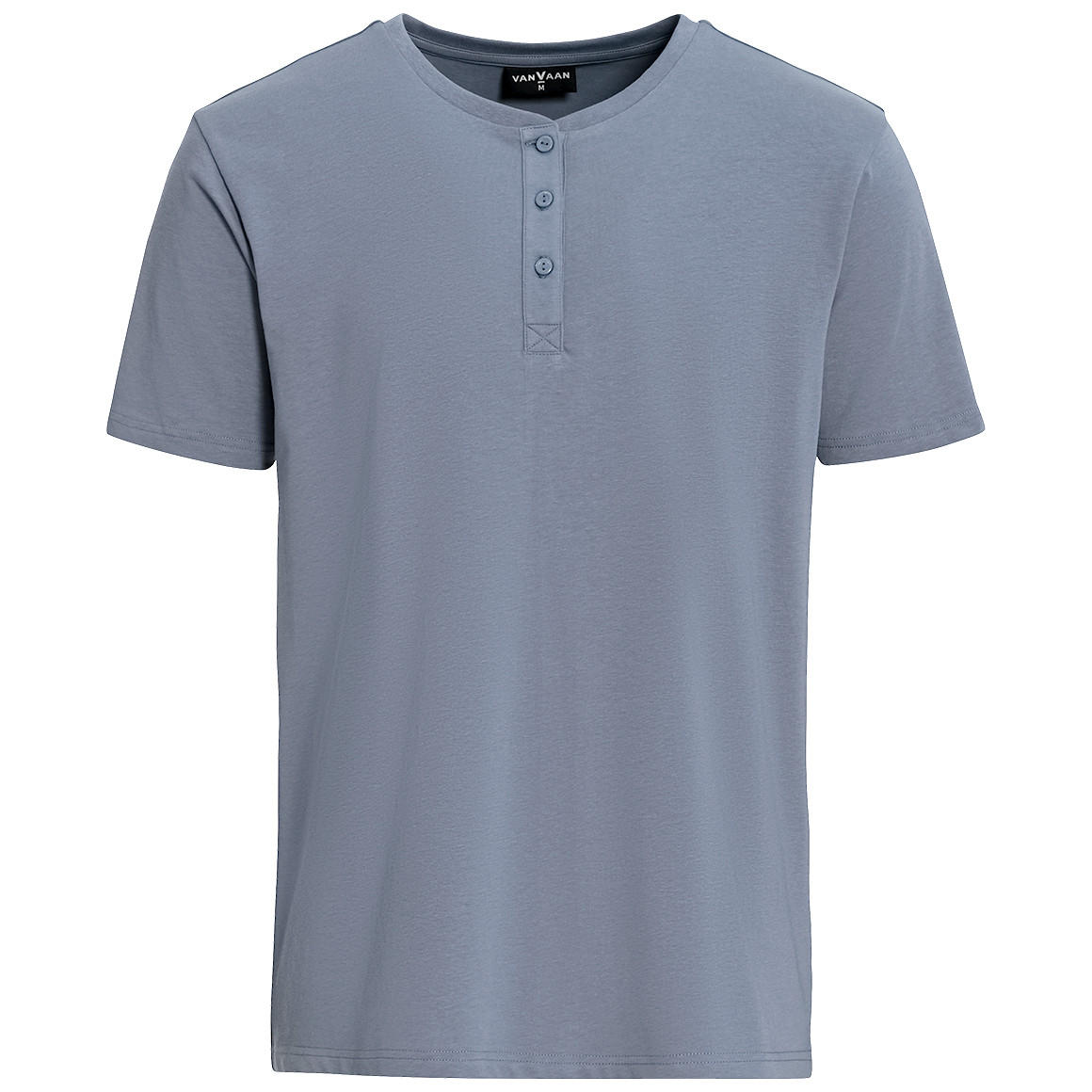 Herren T-Shirt mit Serafino-Ausschnitt von VanVaan