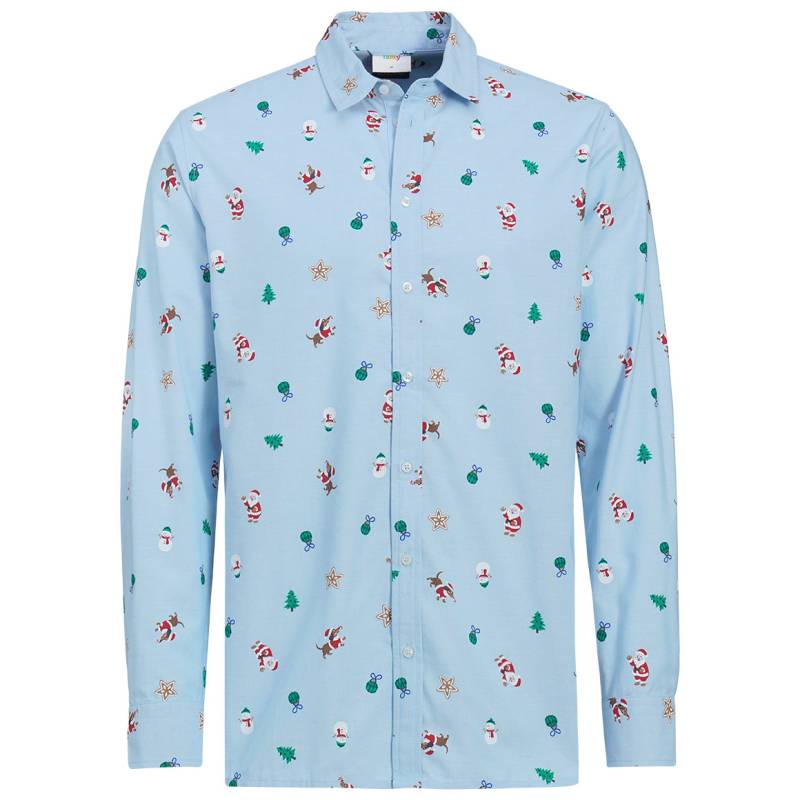 Herren Weihnachtshemd mit Allover-Print Herren Weihnachtshemd mit Allover-Print von VanVaan