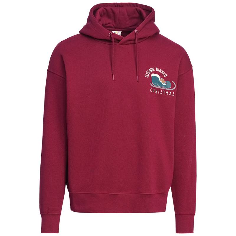Herren Weihnachtshoodie mit Schlitten-Print Herren Weihnachtshoodie mit Schlitten-Print von VanVaan
